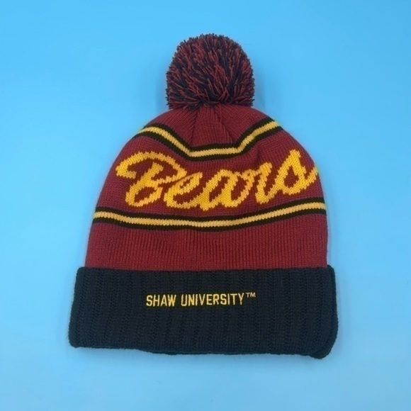 Like New! Vintage Embroidered Shaw University Bears Beanie - Picture 2 of 3